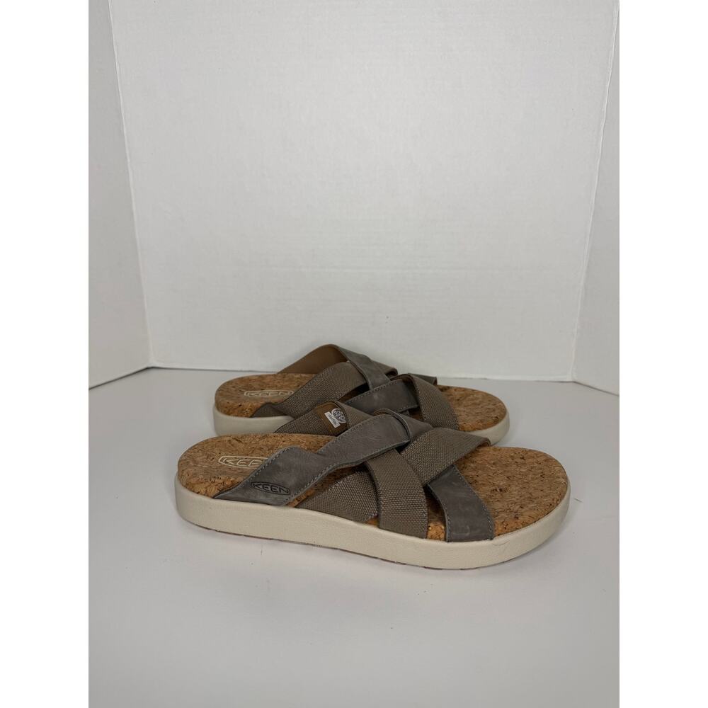 KEEN Women's Elle Mixed Slide sandals Olive Green Size 9